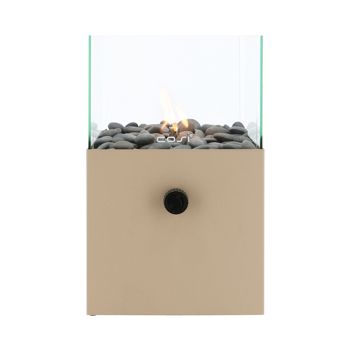 Cosifire Tischfeuer COSISCOOP Square sandy beige | Ø20x32,5cm