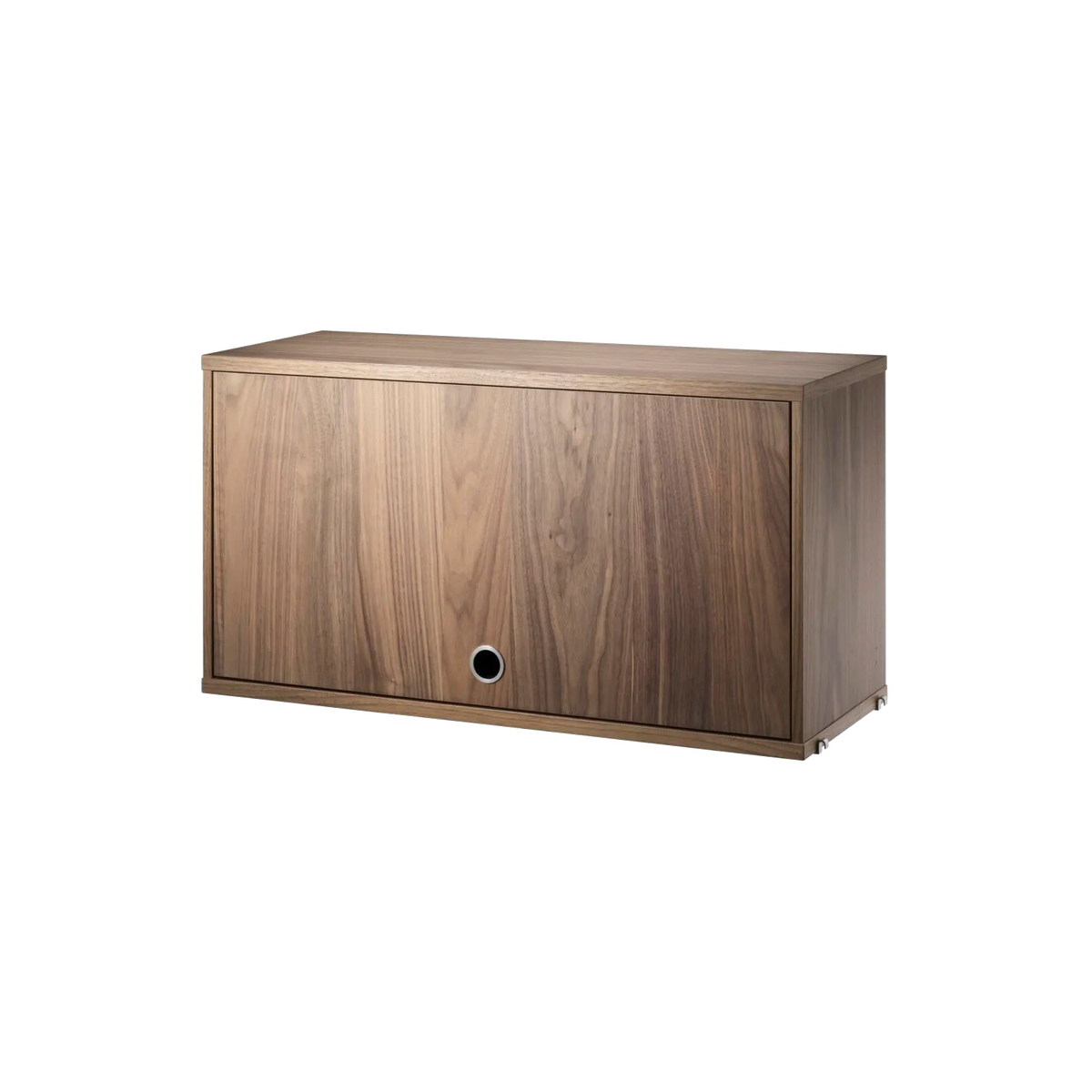 String Furniture Schrank mit Klapptür B78 x T30 x H42, Walnuß