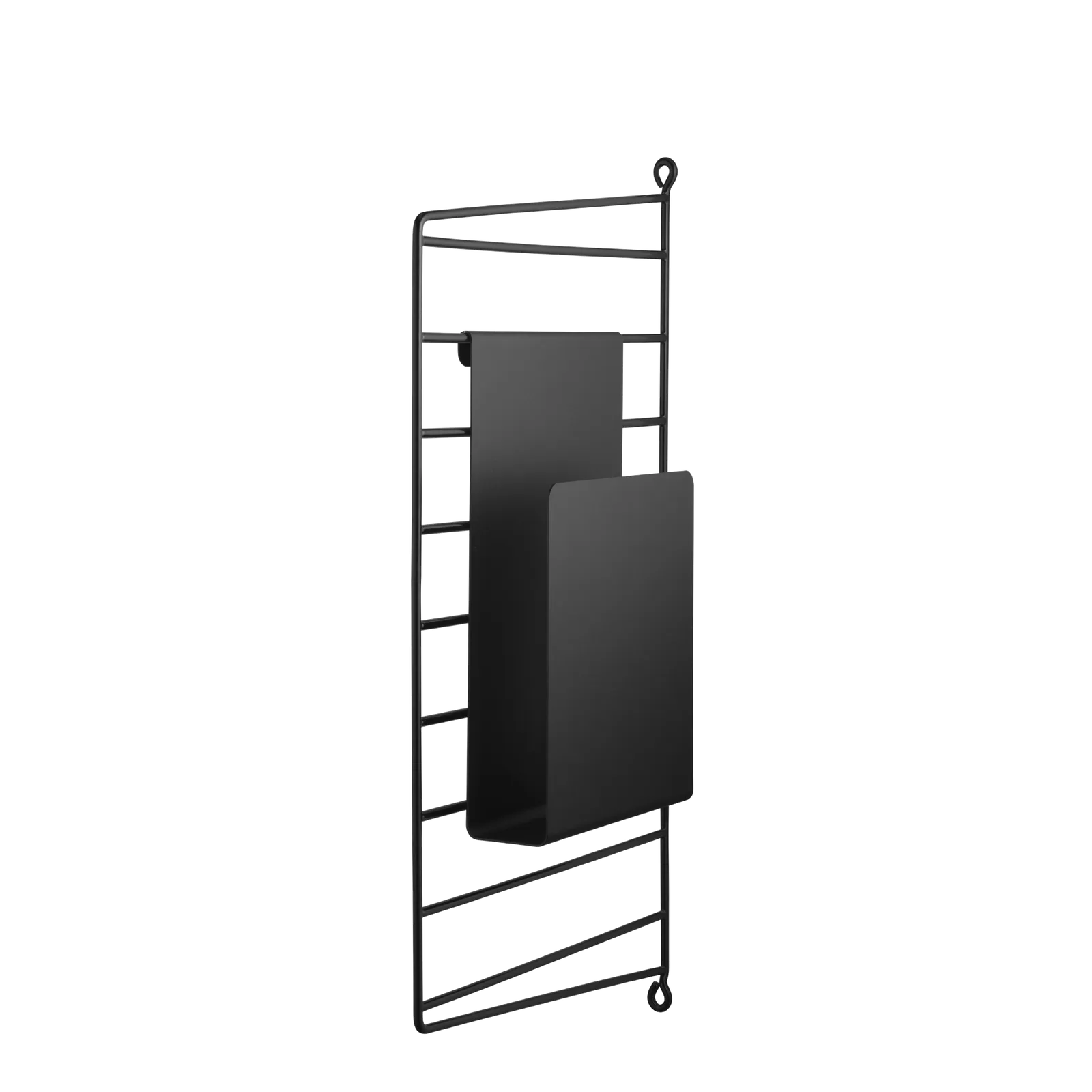 String Furniture Zeitschriftenhalter T17 x H27, Schwarz