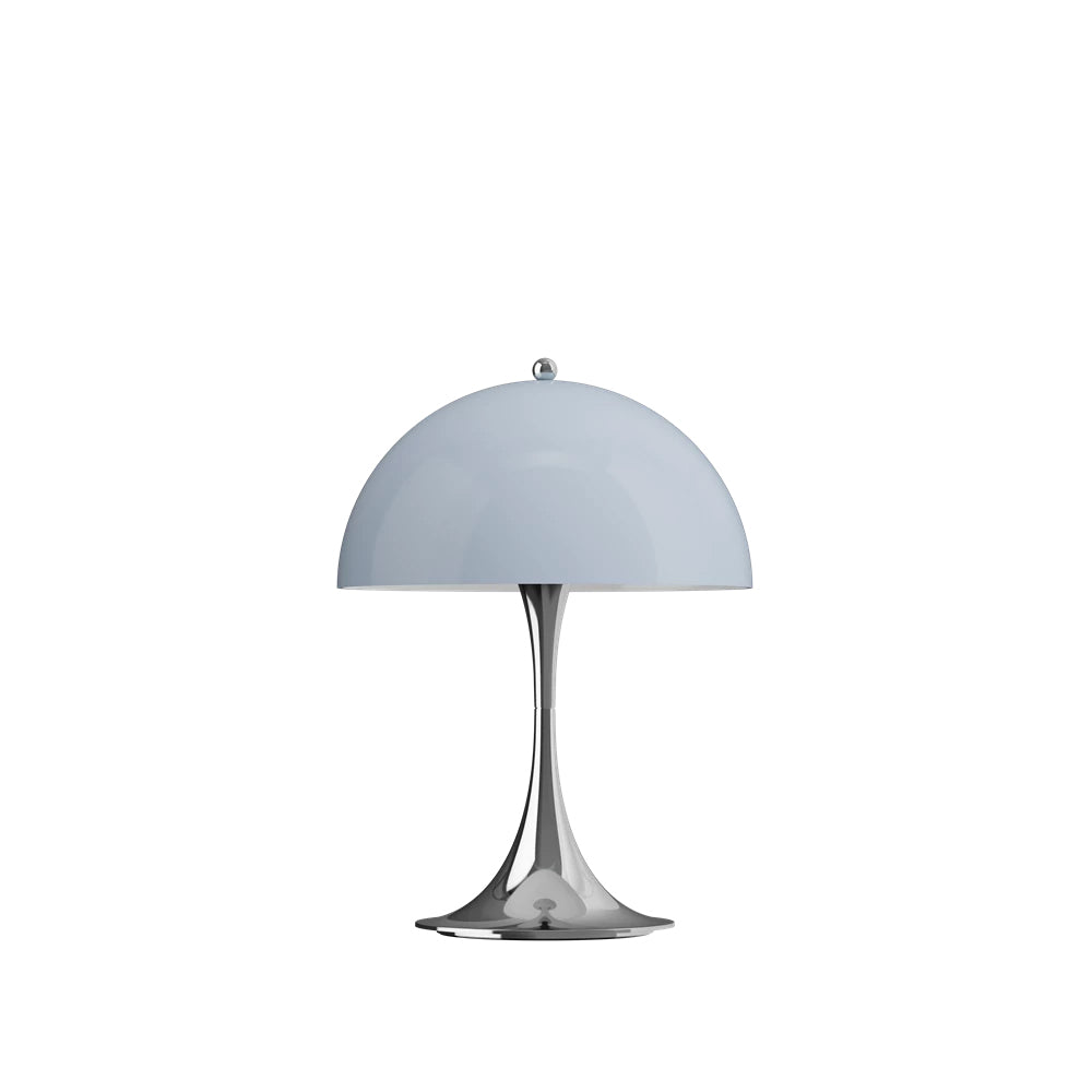 Louis Poulsen Tischleuchte PANTHELLA 250 CHROME BLUE GREY portable | Ø25x34,6cm