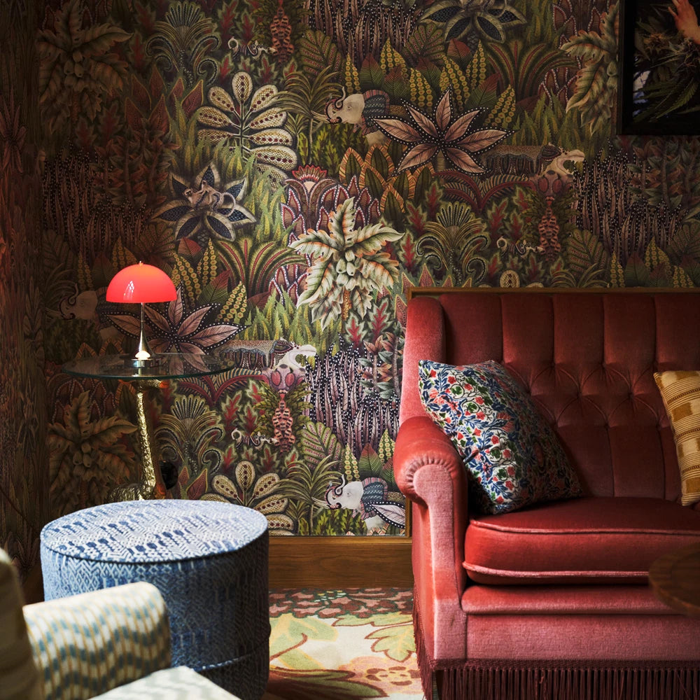 Louis Poulsen Tischleuchte PANTHELLA 160 CHROME OPAL RED portable V3 | Ø16x23,8cm