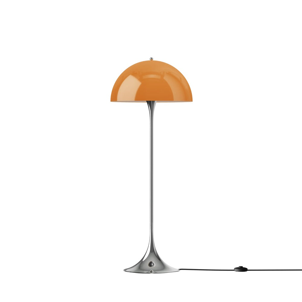 Louis Poulsen Stehleuchte PANTHELLA 500 FLOOR CHROM ORANGE V3 | Ø50x129cm