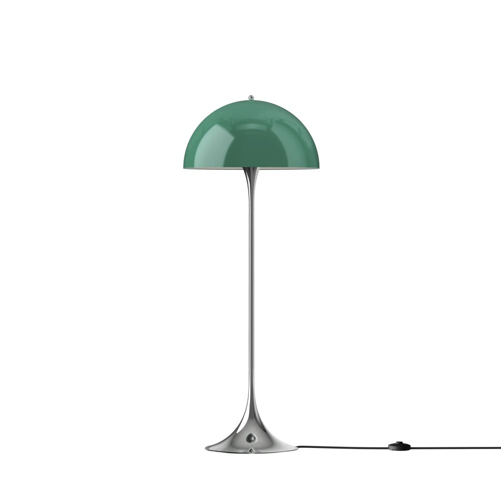Louis Poulsen Stehleuchte PANTHELLA 500 FLOOR CHROM GREEN V3 | Ø50x129cm