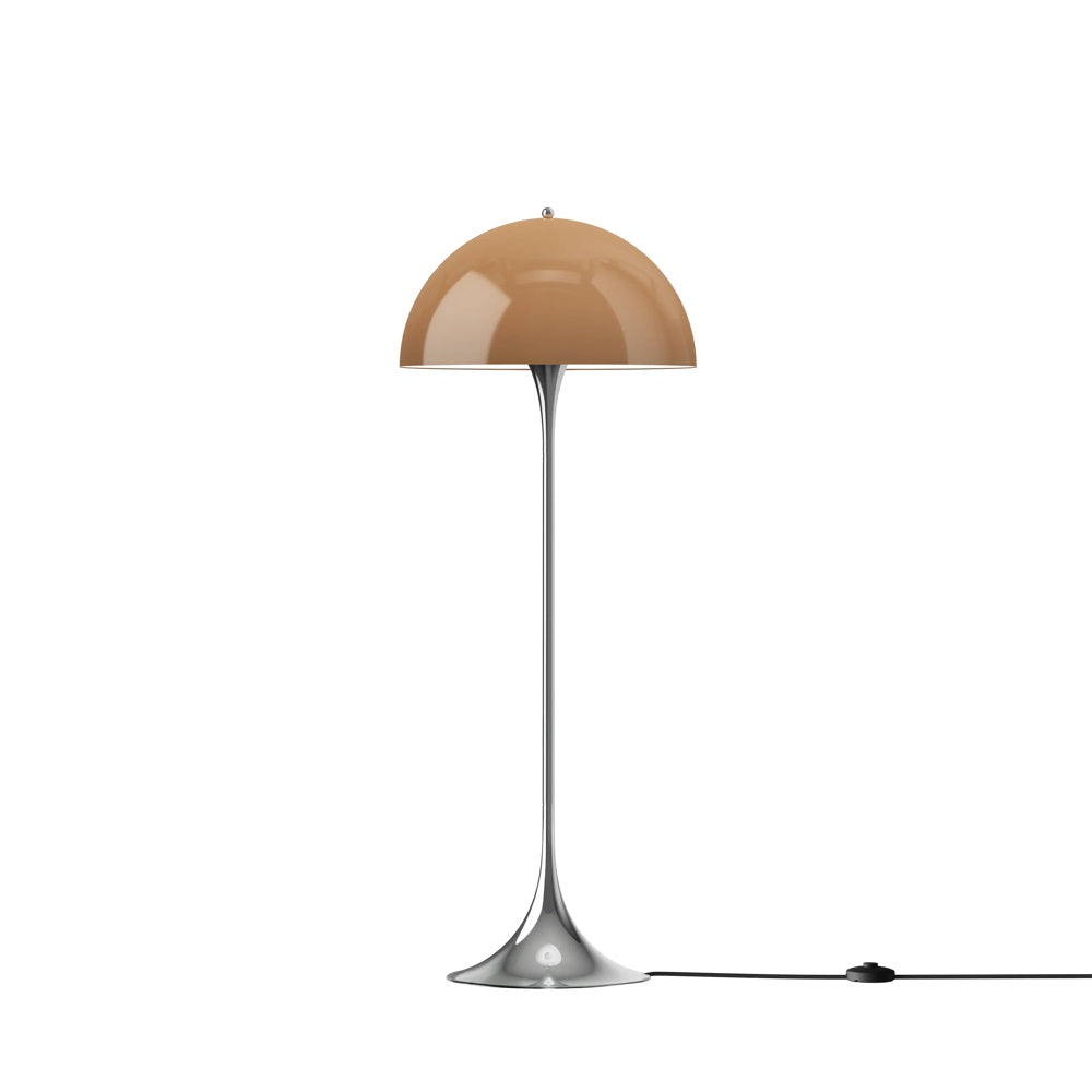 Louis Poulsen Stehleuchte PANTHELLA 500 FLOOR CHROM BROWN V3 | Ø50x129cm