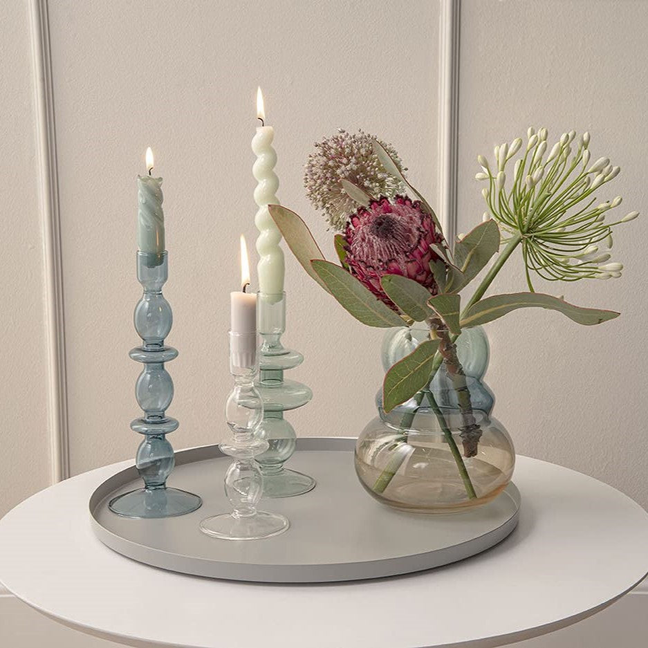 Present time Tablett TRAY hellgrau | Ø 40x1,5 cm