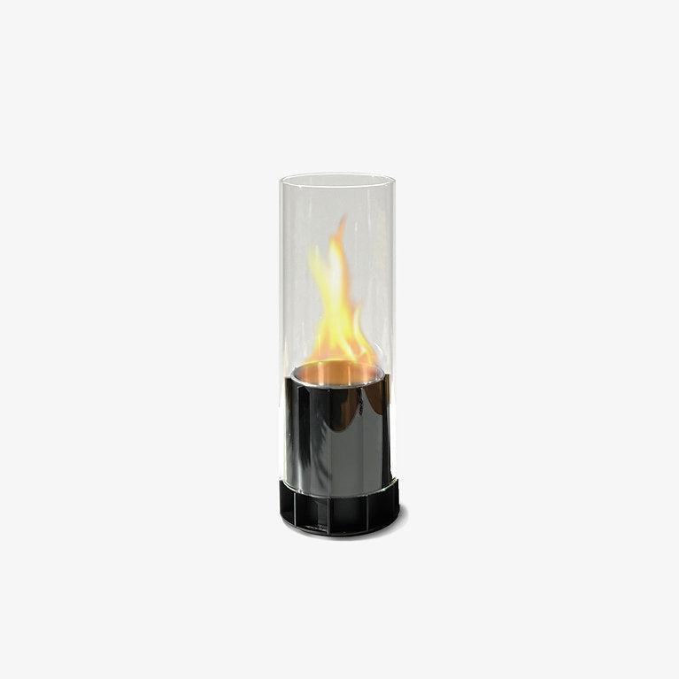 TOMMRE Ethanol Lampe SPIRA Messing schwarz | Ø10x30cm