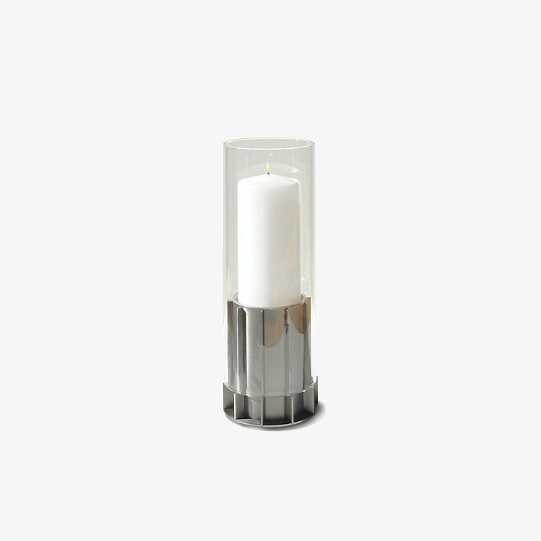 TOMMRE Laterne KOTTE + SPIRA Ethanol Lampe Gun Metal | Ø28x31cm