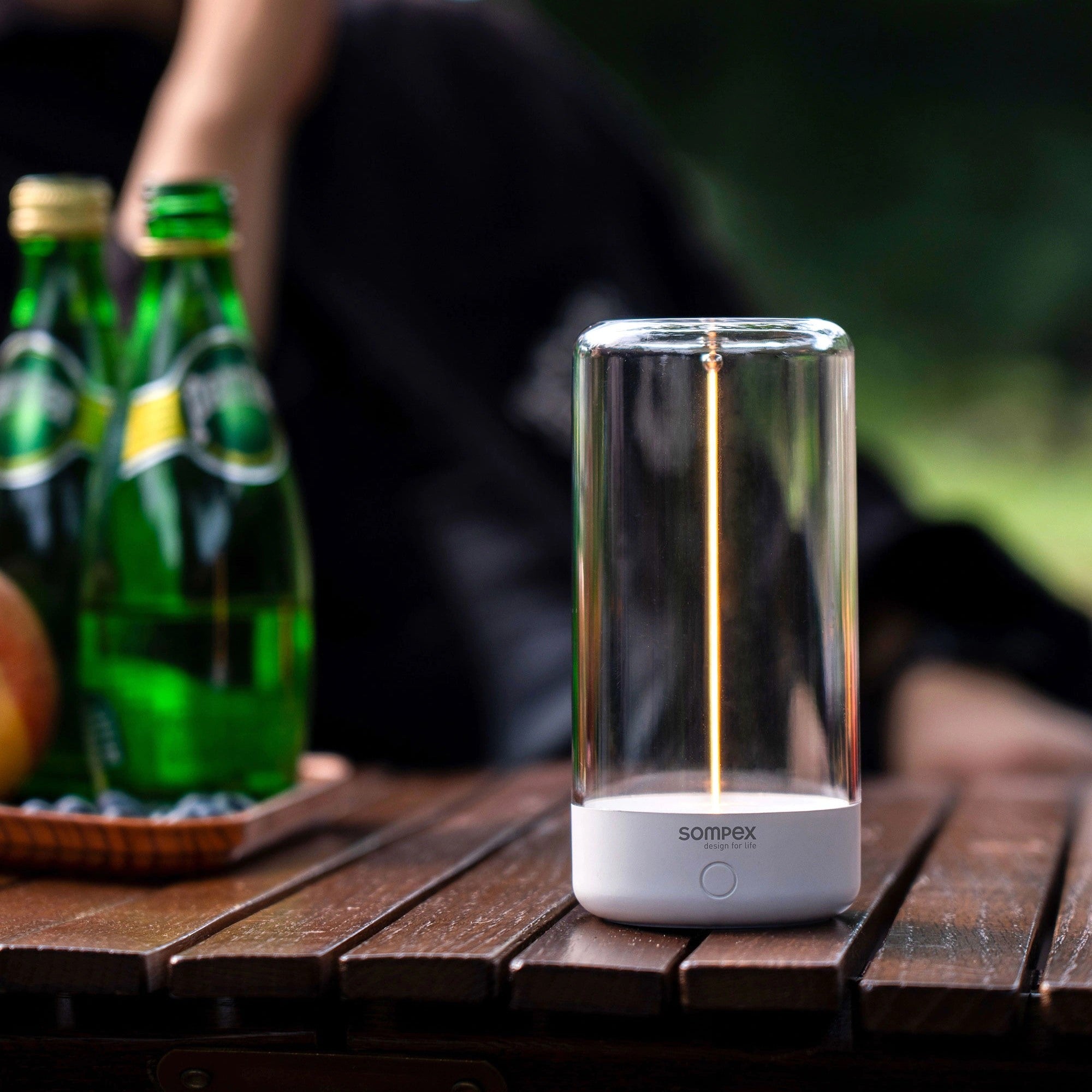 Sompex Akku Tischleuchte PULSE weiß | 14,5cm