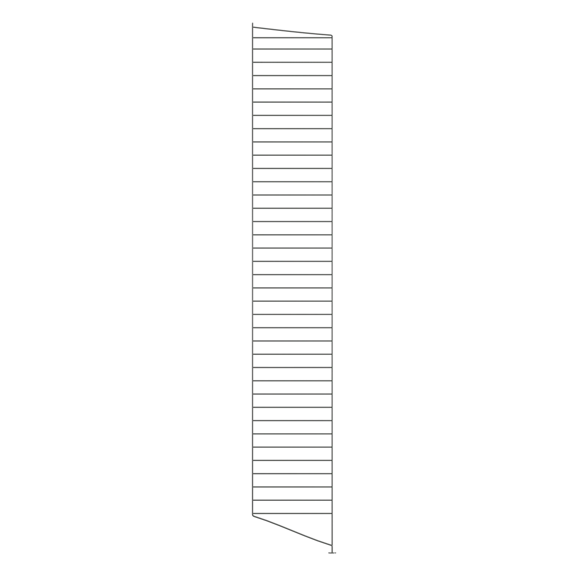 String Furniture Bodenleiter T30 x H200, Dunkelgrau, 2er Pack