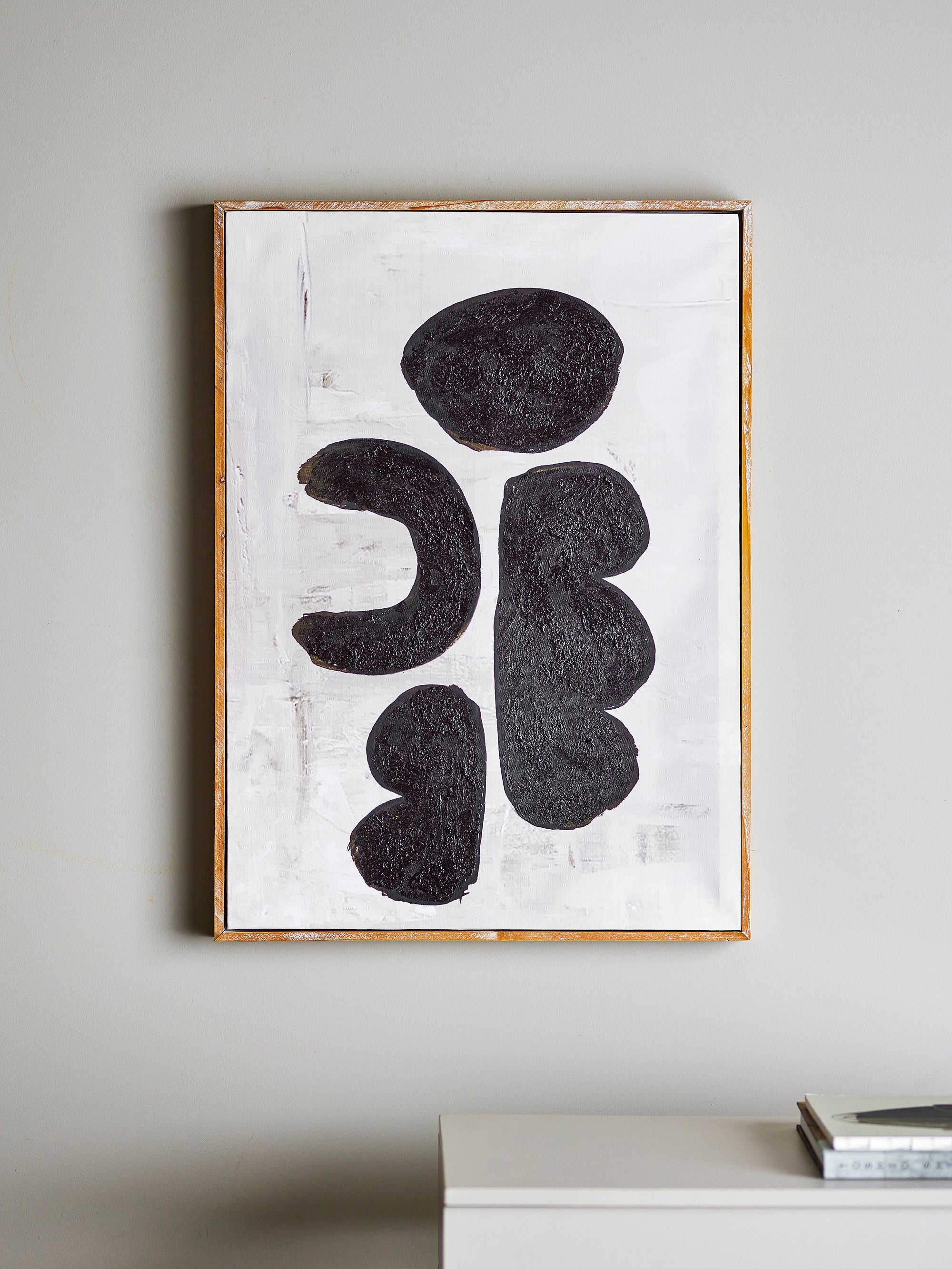 Bloomingville Illustration mit Rahmen COMMA schwarz | 53x73cm
