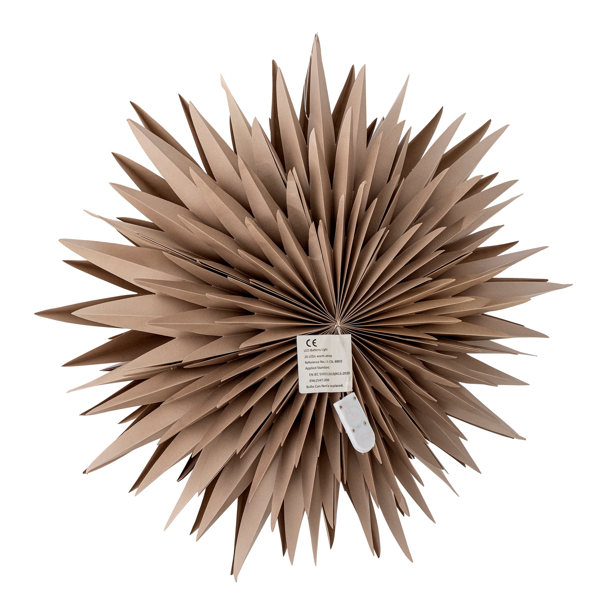 Bloomingville Stern mit Licht braun | Ø50x15cm