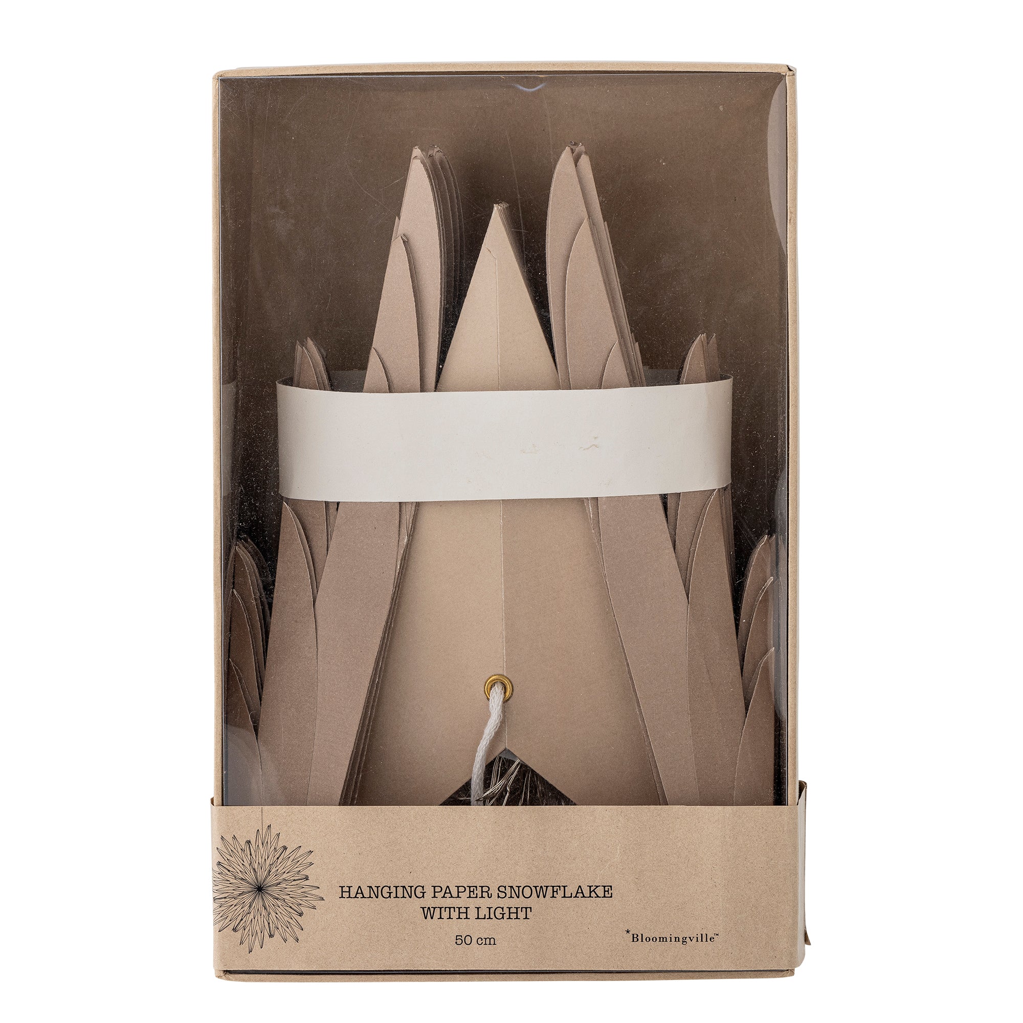 Bloomingville Stern mit Licht braun | Ø50x15cm