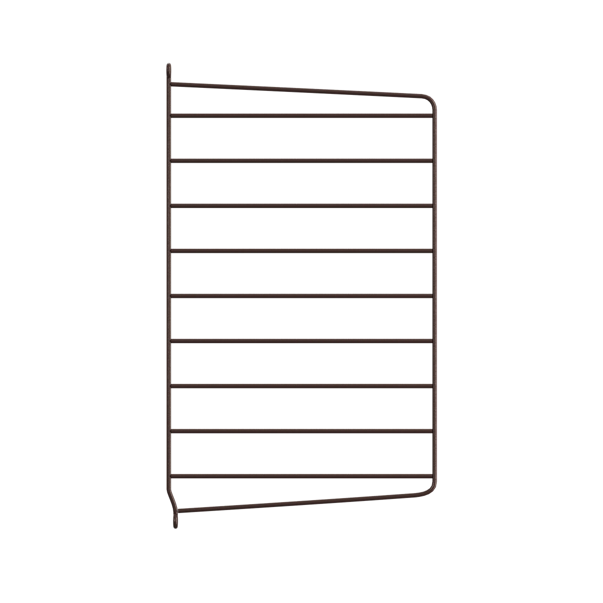 String Furniture Wandleiter T30 x H50, Dunkelbraun, 2er Pack
