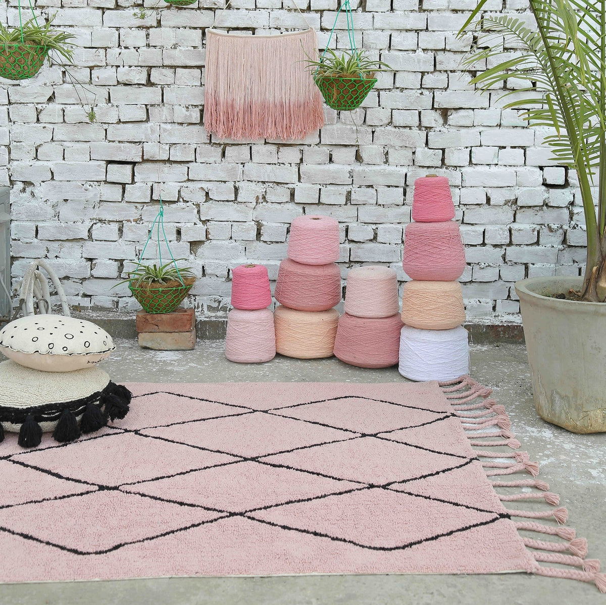 Lorena Canals waschbarer Teppich BERBER vintage nude | 200x140cm