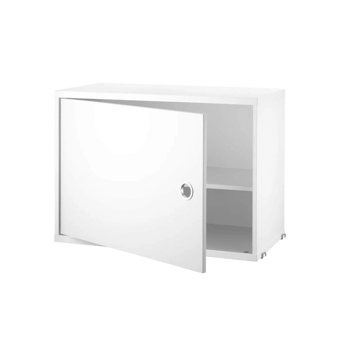 String Furniture Schrank mit Schwenktür B58 x T30 x H42, Weiß