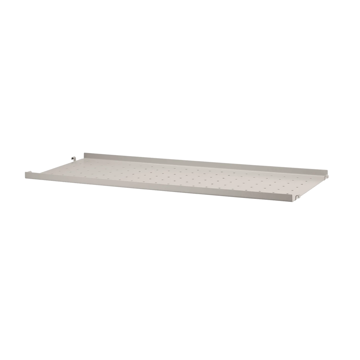 String Furniture Regalboden aus Metall niedrige Kante B78 x T30, Beige