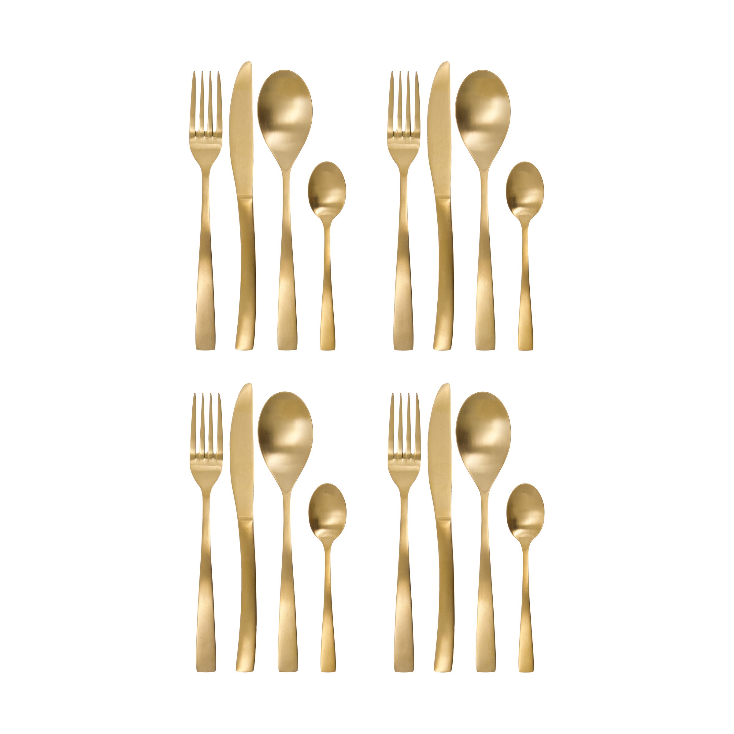 House Doctor Besteckset GOLDEN goldfarben | 22x4,2cm