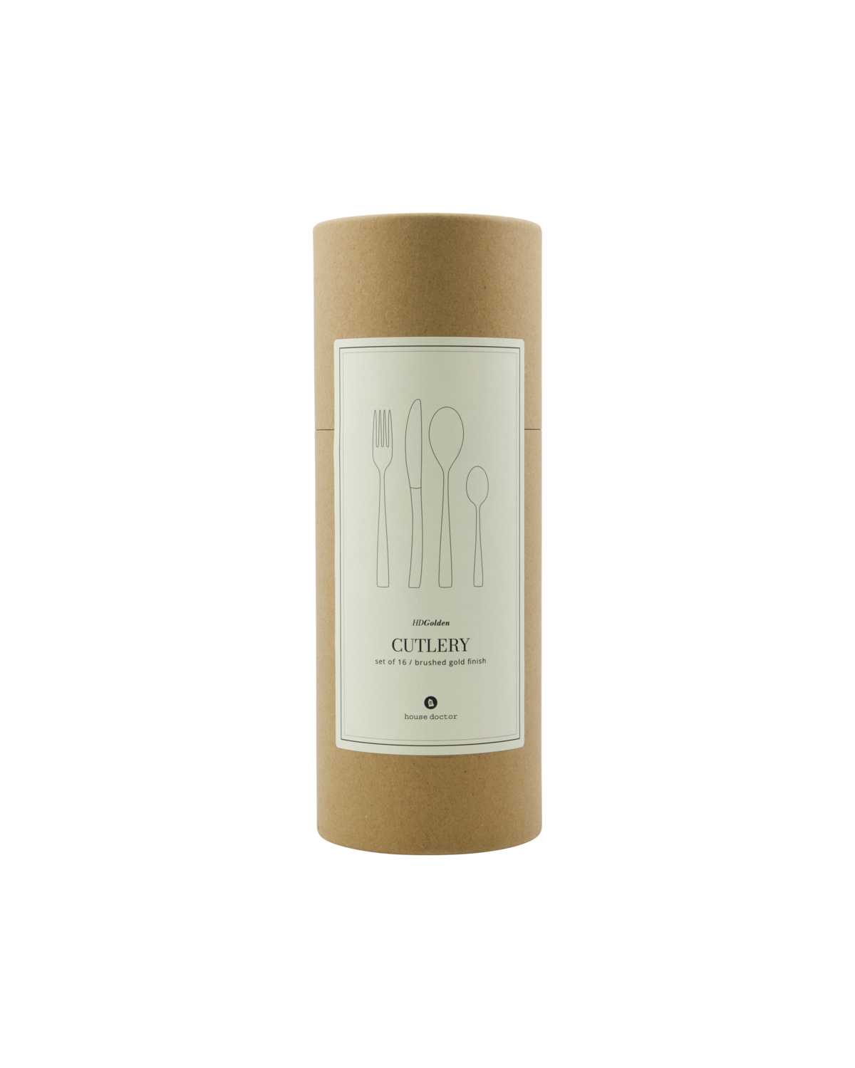 House Doctor Besteckset GOLDEN goldfarben | 22x4,2cm