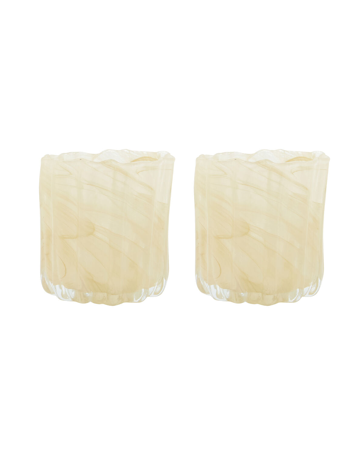 House Doctor Teelichthalter CURL beige | 10x11,5cm