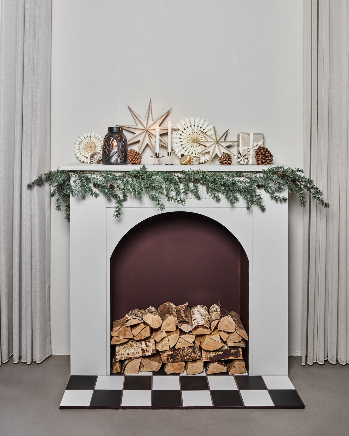 House Doctor Girlande PINE grün | 20x185cm