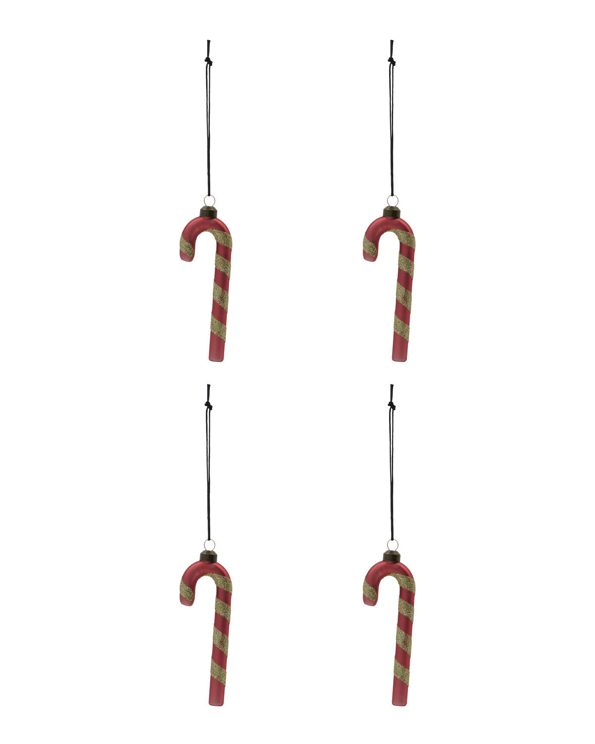 House Doctor Weihnachtsschmuck STICK 4er Set rot | 11cm