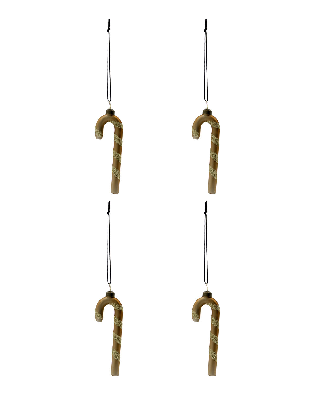 House Doctor Weihnachtsschmuck STICK 4er Set gold | 3x11cm