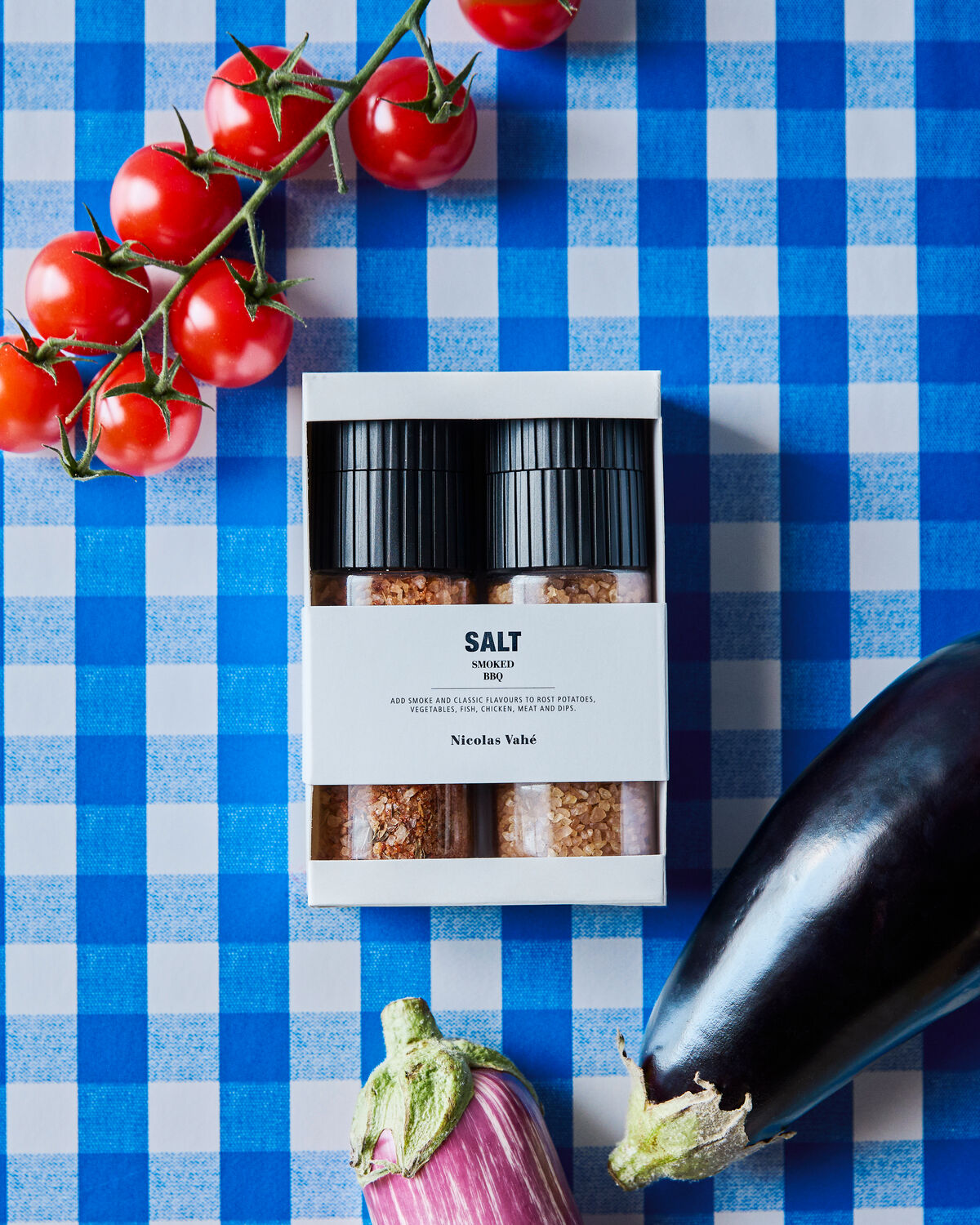 Nicolas Vahé Geschenkbox Salz SMOKED & BBQ 2er Set Gewürze | 130 + 100 g