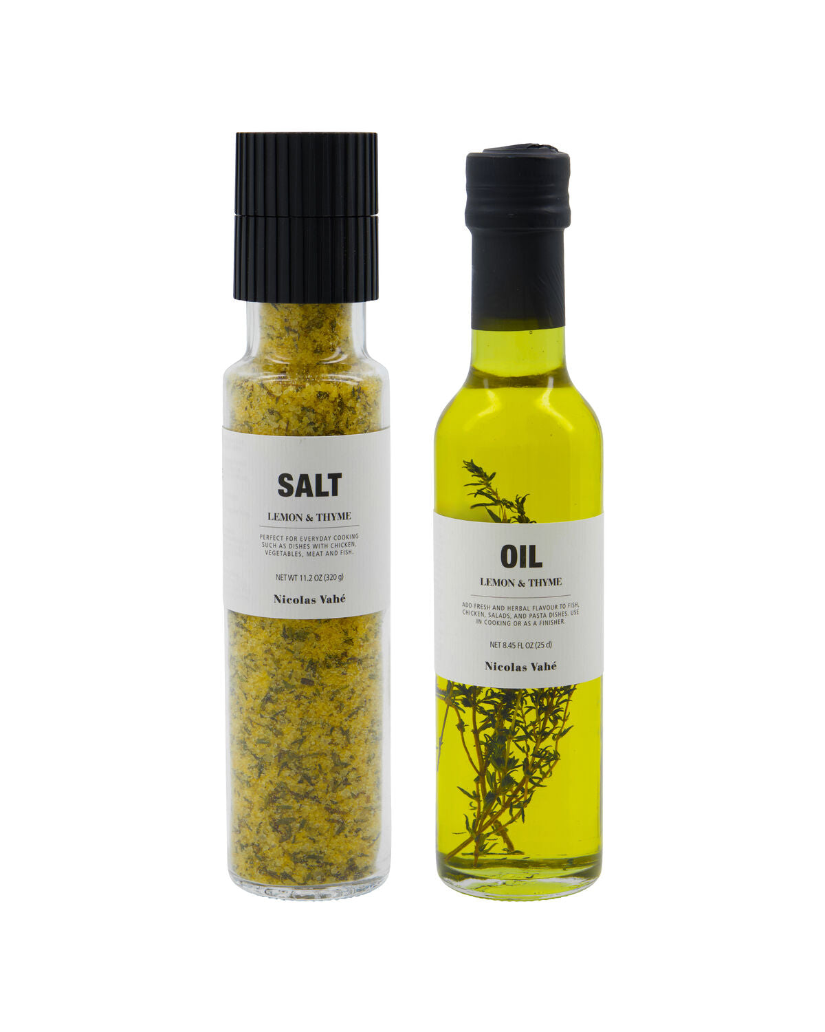 Nicolas Vahé Geschenkbox LEMON 2er Set Salz & Öl | 330g + 25cl