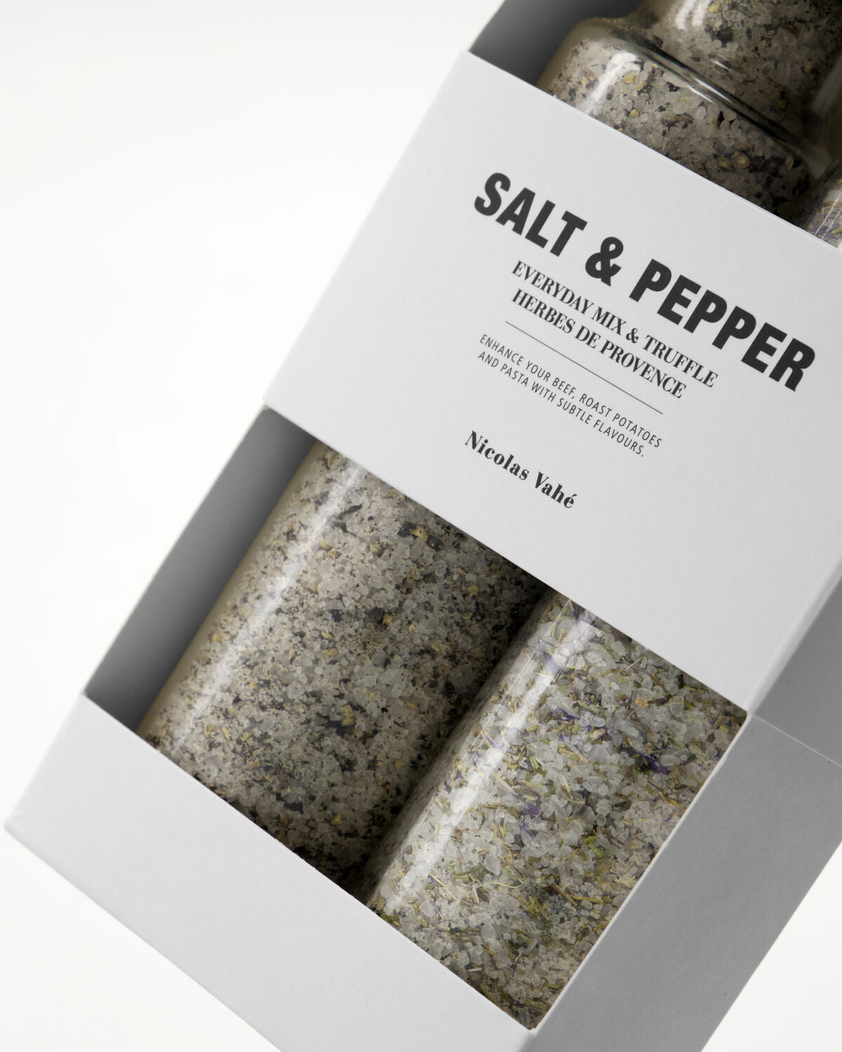 Nicolas Vahé Geschenkbox Salz EVERYDAY MIX + TRUFFLE & HERBS DE PROVENCE 2er Set | 300 +270 g