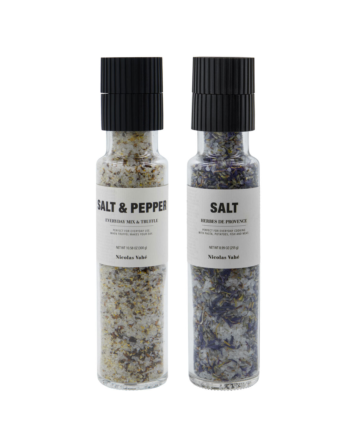 Nicolas Vahé Geschenkbox Salz EVERYDAY MIX + TRUFFLE & HERBS DE PROVENCE 2er Set | 300 +270 g