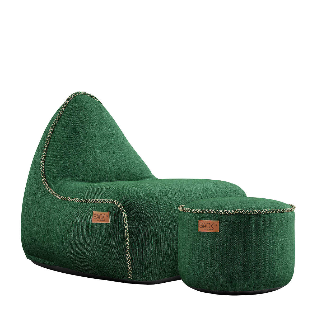 SACKit Lounge Stuhl mit Pouf COBANA | 96x80x70cm