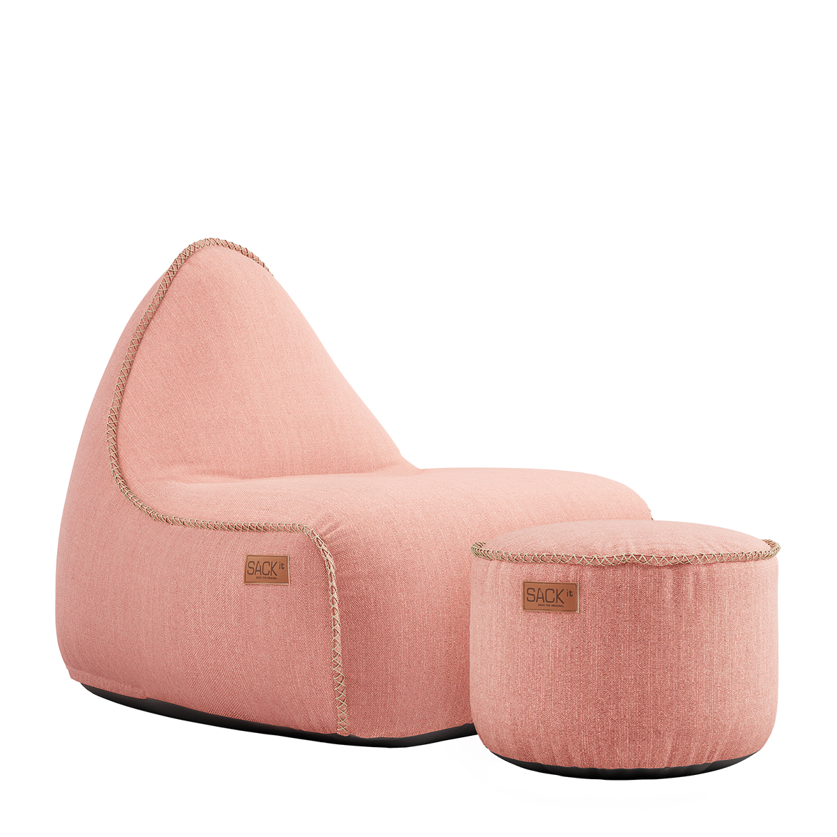 SACKit Lounge Stuhl mit Pouf COBANA | 96x80x70cm