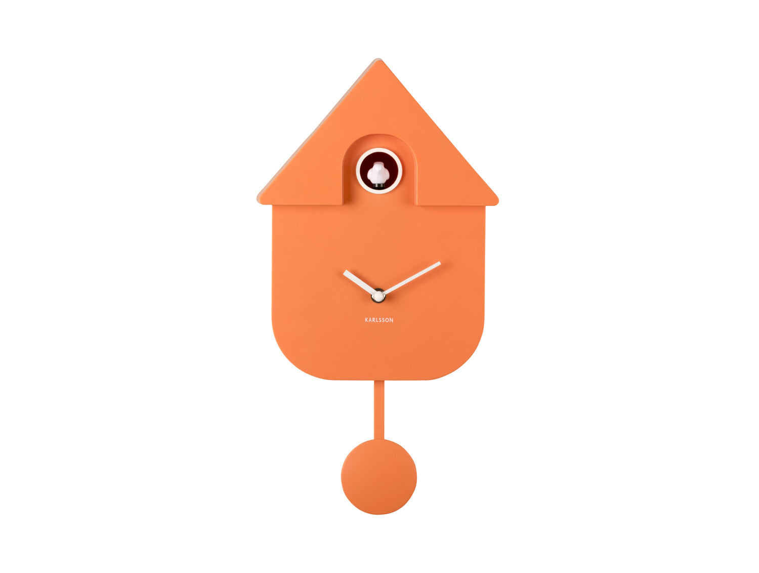 Karlsson Kuckucksuhr MODERN CUCKOO soft orange | 8,5x21,5x41 cm