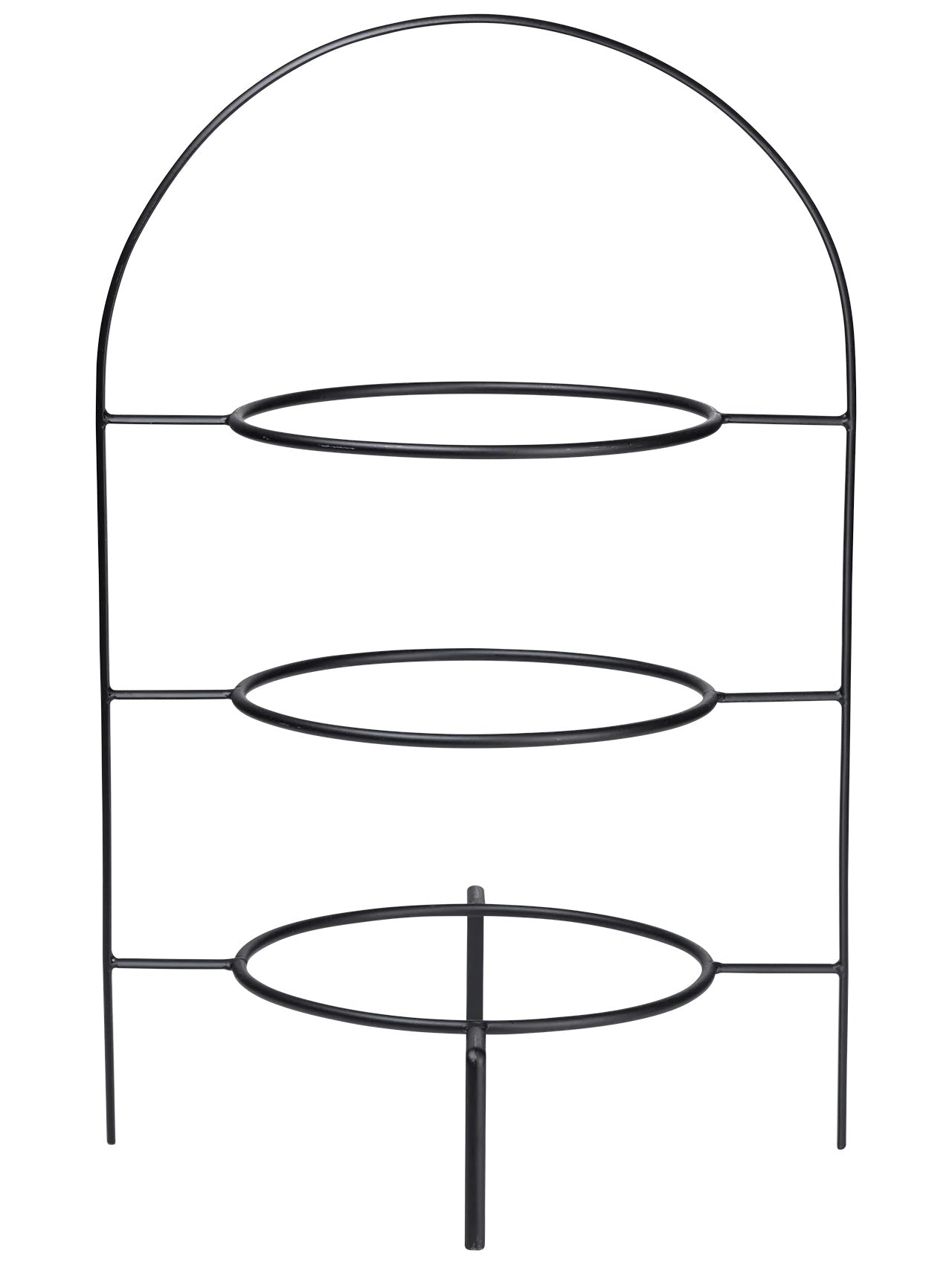 ASA Selection ETAGERE 3-stufig für Essteller schwarz | Ø27x49cm