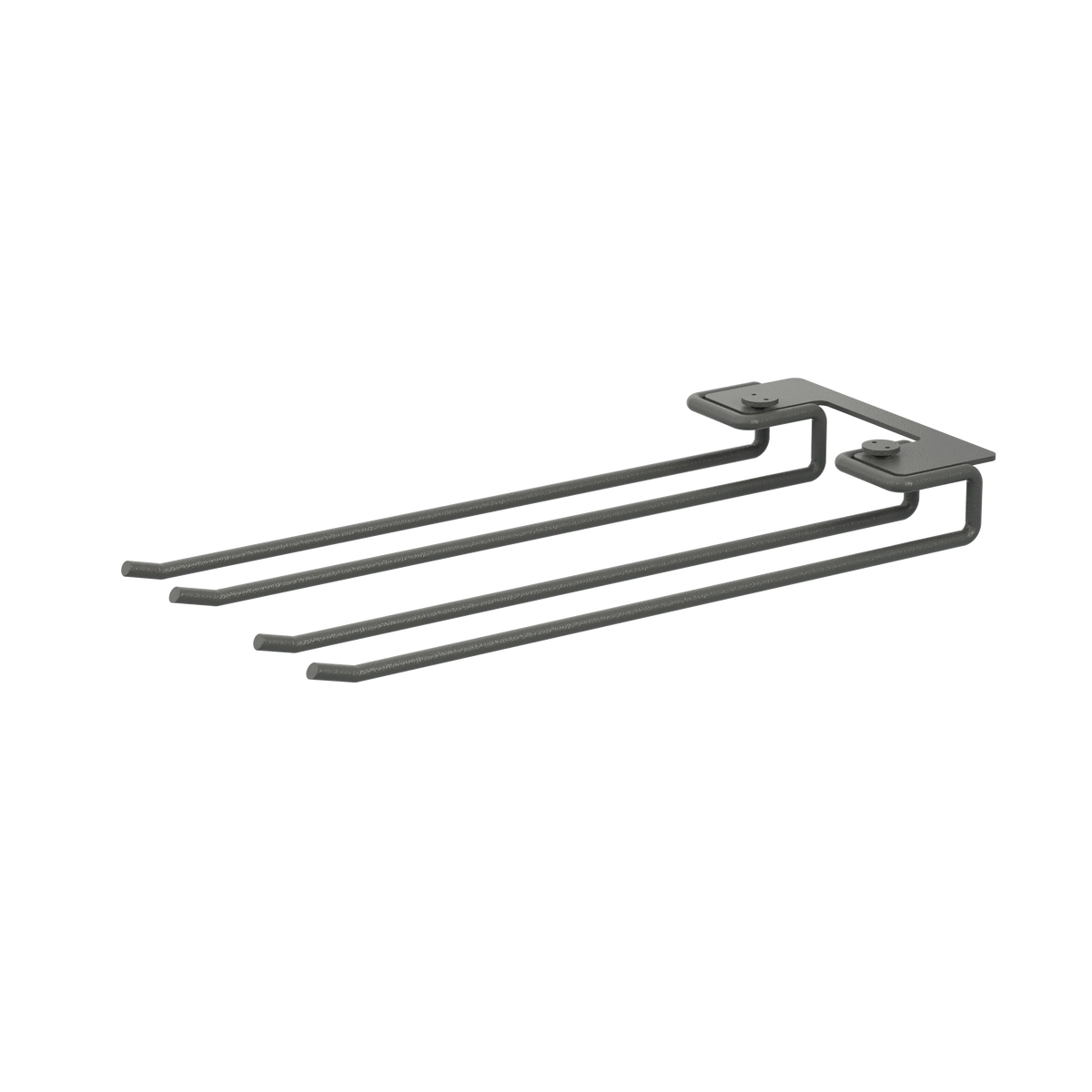String Furniture Gläserschiene B13.5 x T30, Dunkelgrau, 2er Pack