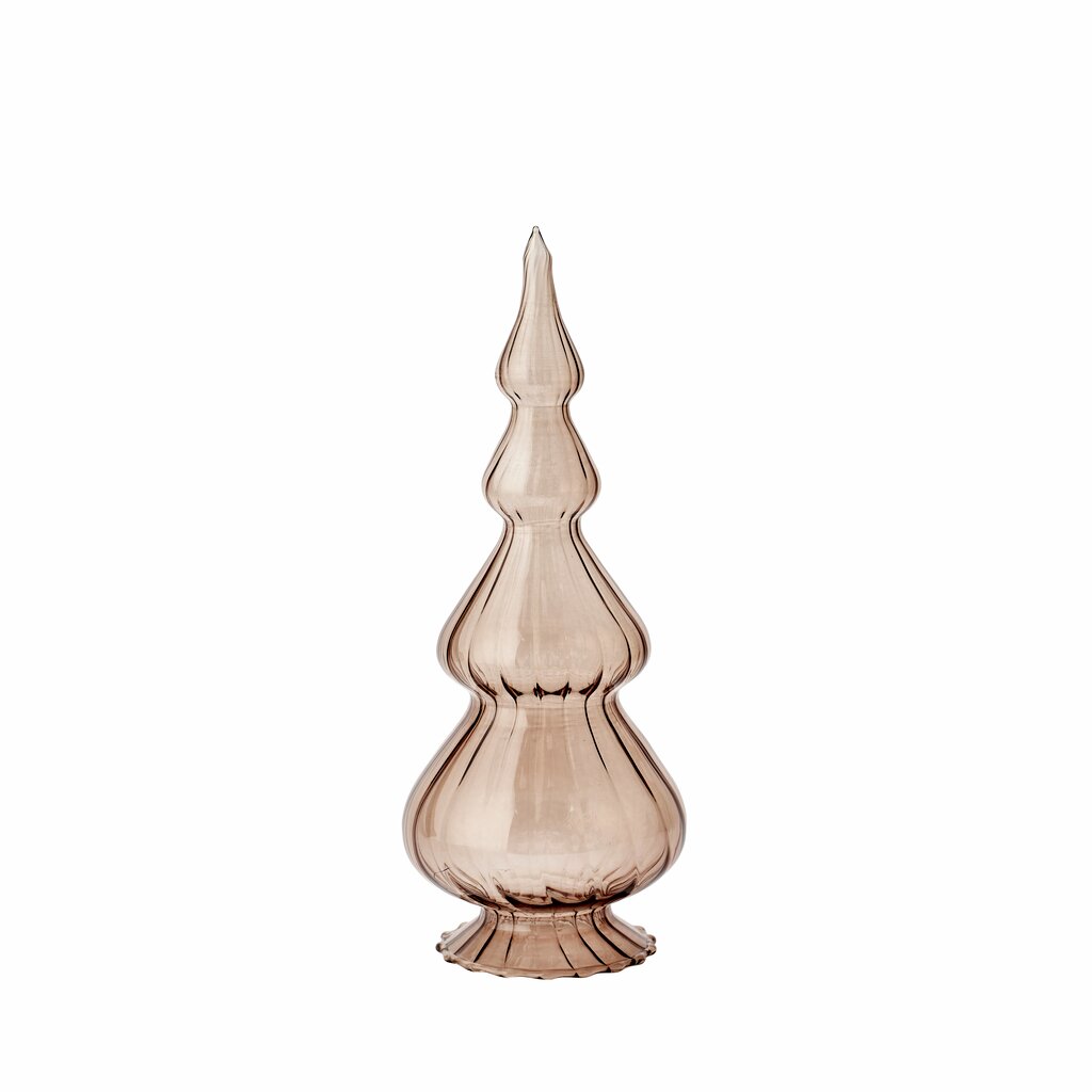 Lene Bjerre Weihnachtsdekoration ASTA S braun Glas | Ø8x19,5 cm
