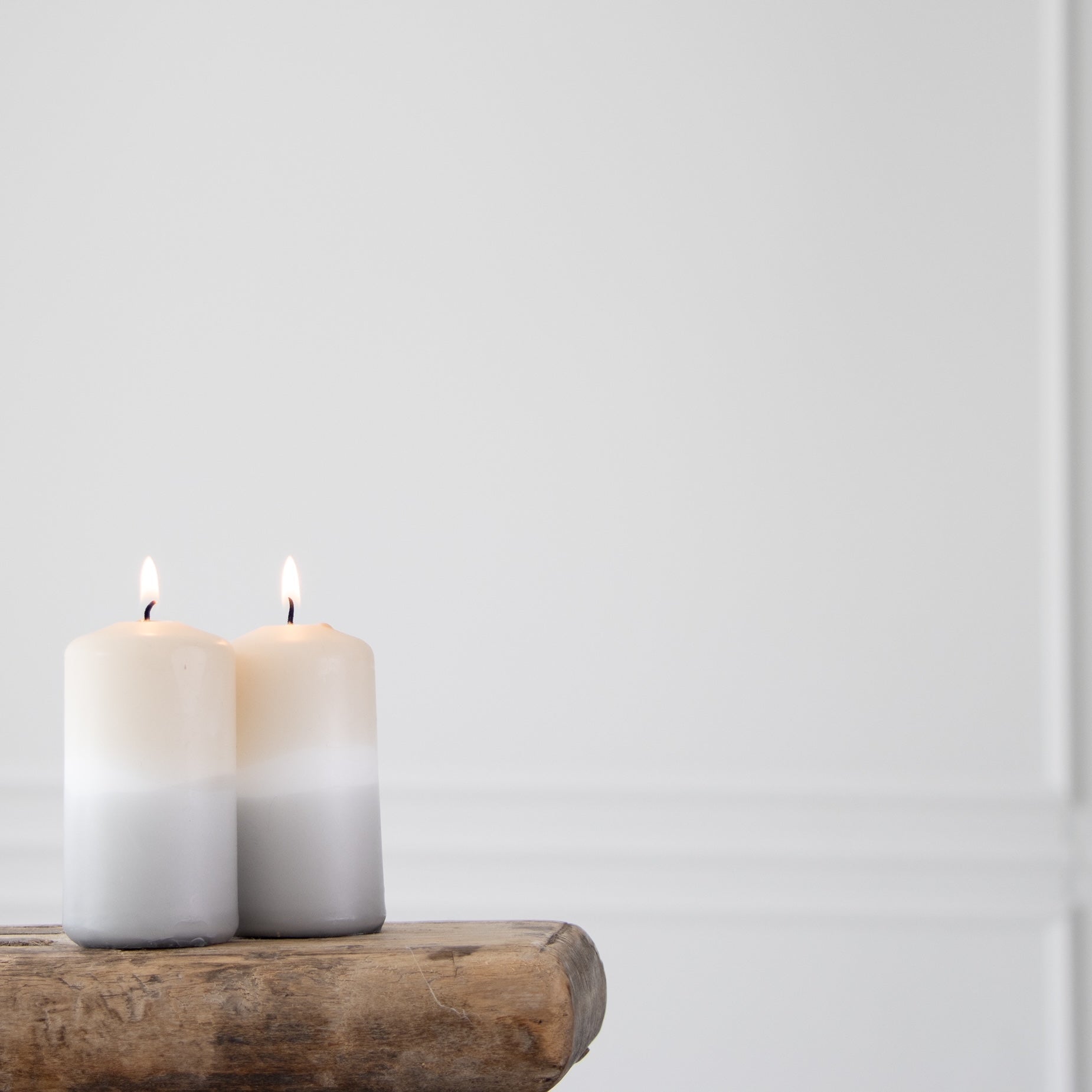 a good smile DIP DYE Stumpenkerze DESERT 2er Set - Sir Henrys