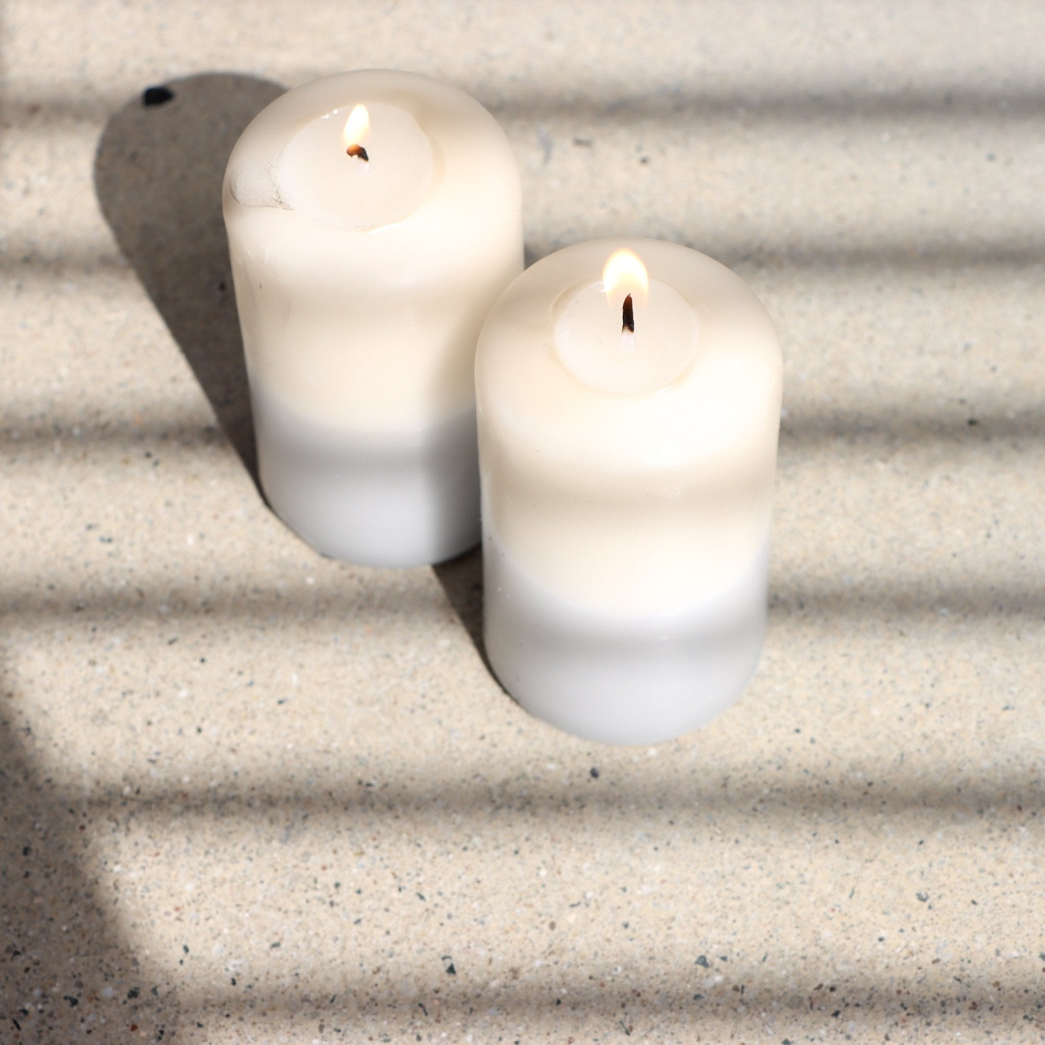 a good smile DIP DYE Stumpenkerze DESERT 2er Set - Sir Henrys