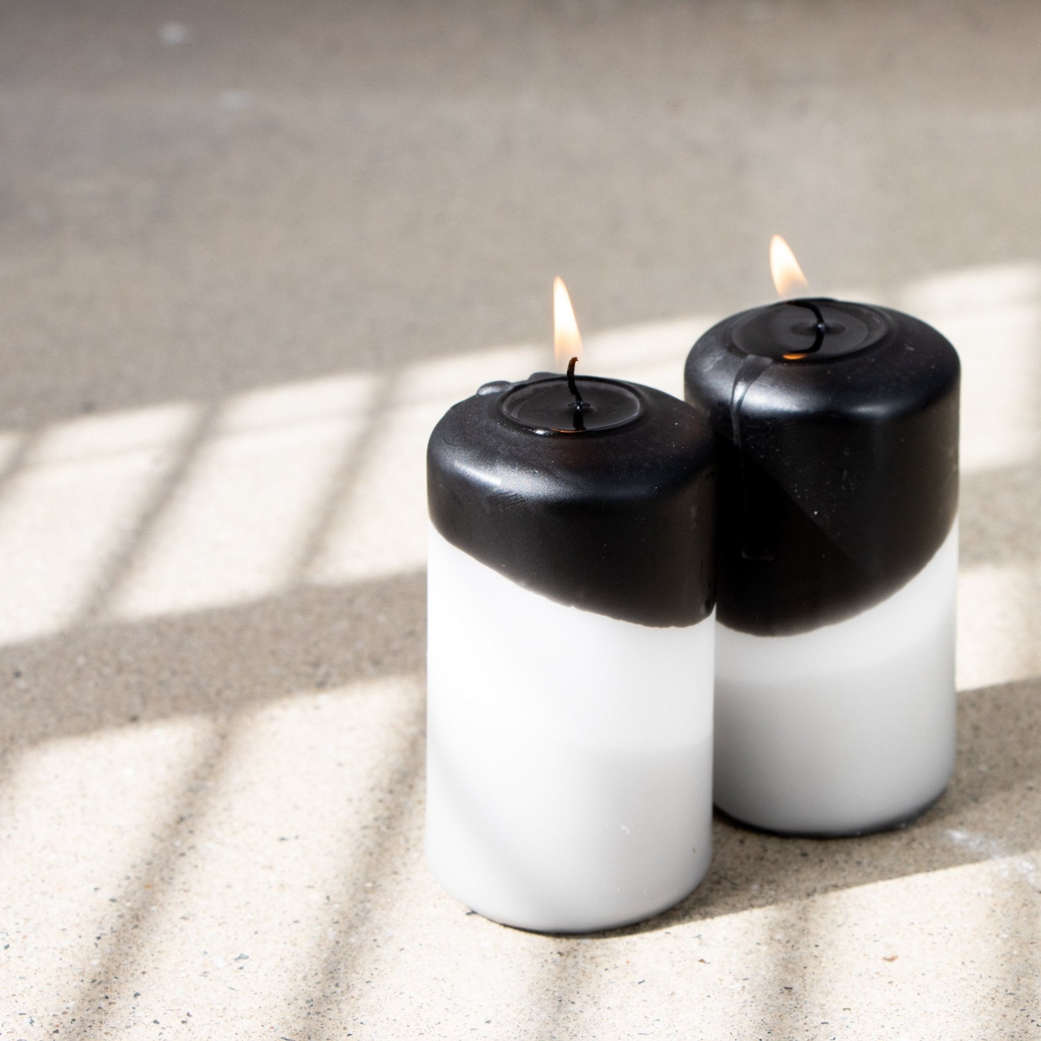 a good smile DIP DYE Stumpenkerze STORM 2er Set - Sir Henrys