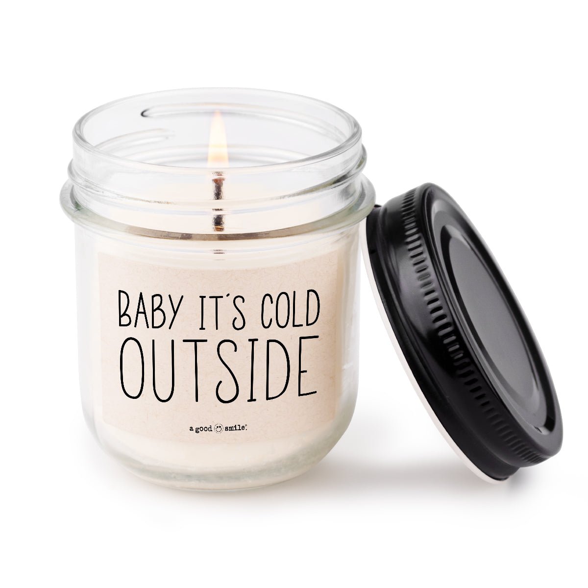 a good smile Kerze im Glas BABY IT´S COLD OUTSIDE | 7x8cm - Sir Henrys