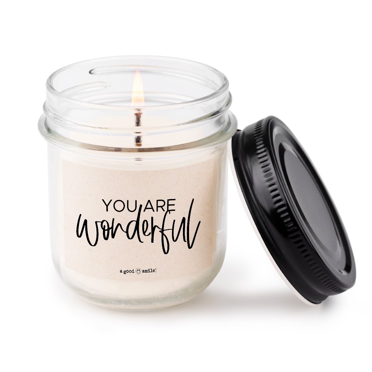 a good smile Kerze im Glas YOU ARE WONDERFUL | 7x8cm - Sir Henrys