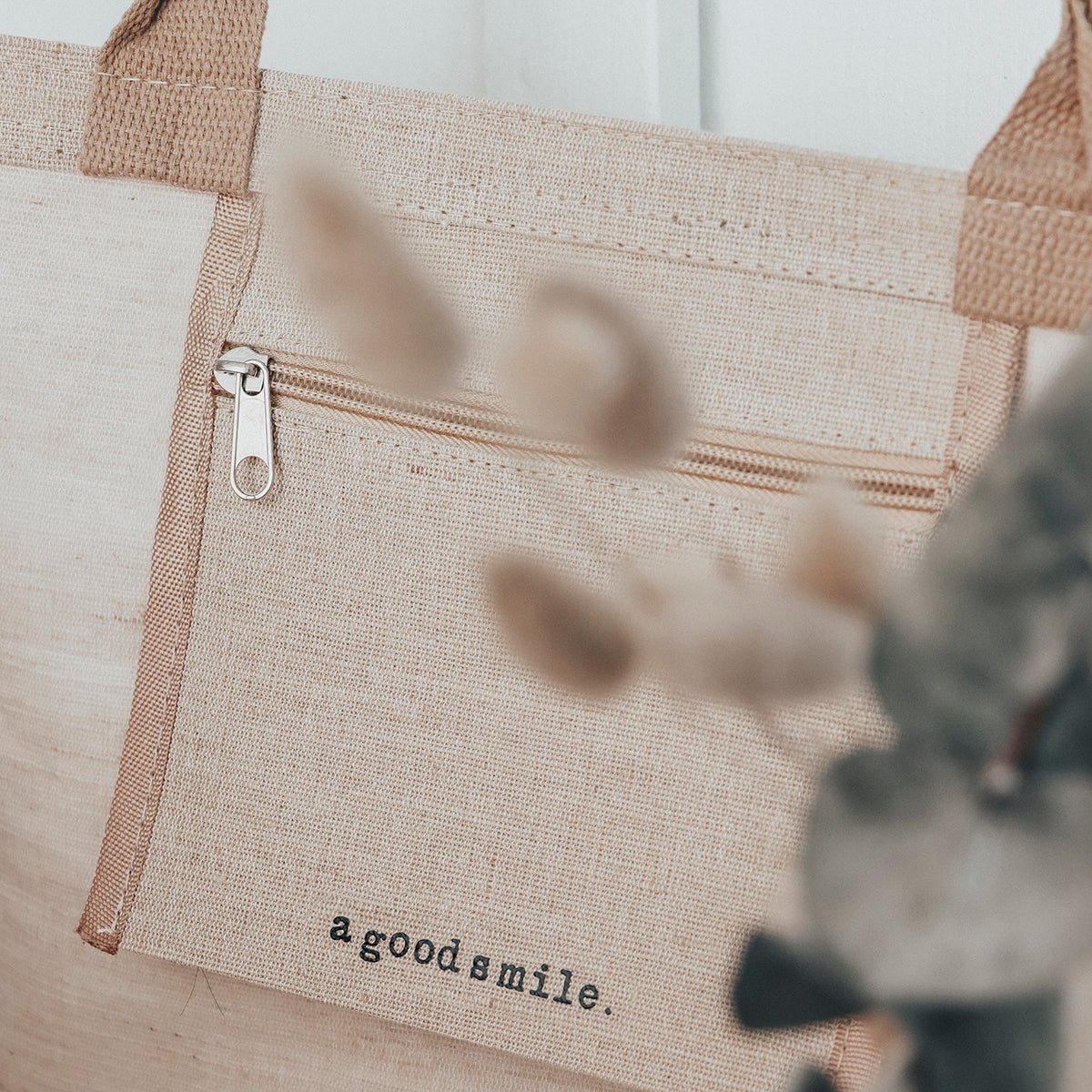 a good smile Shopping Bag Canvas Maxi uni beige - Sir Henrys