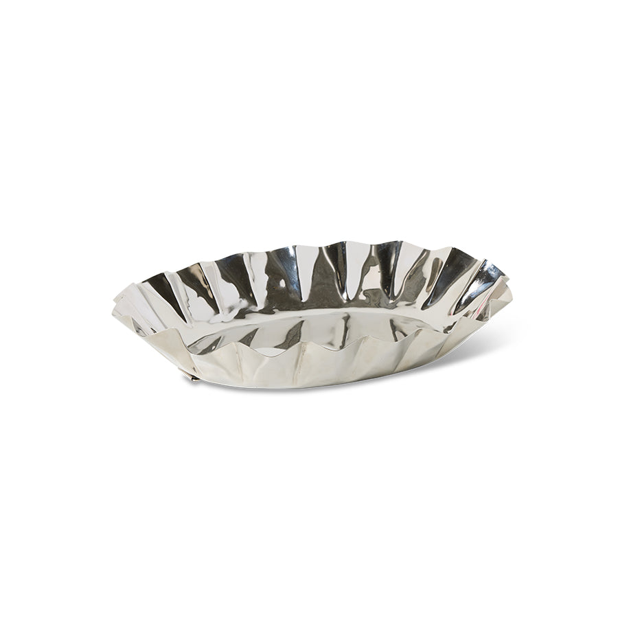HKliving Tablett NEW CLASSICS M chrome silber | 39x28x7cm
