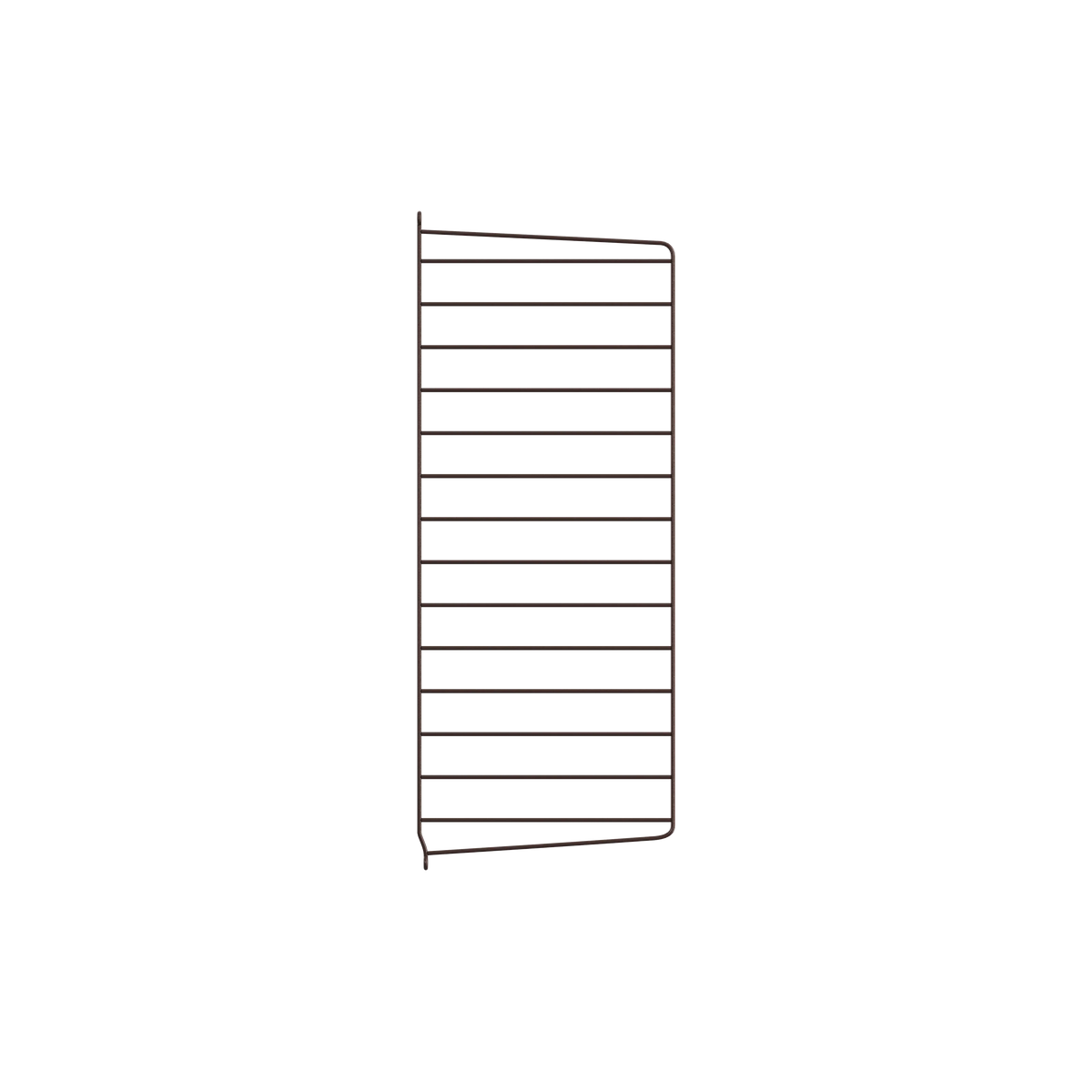 String Furniture Wandleiter T30 x H75, Dunkelbraun, 2er Pack