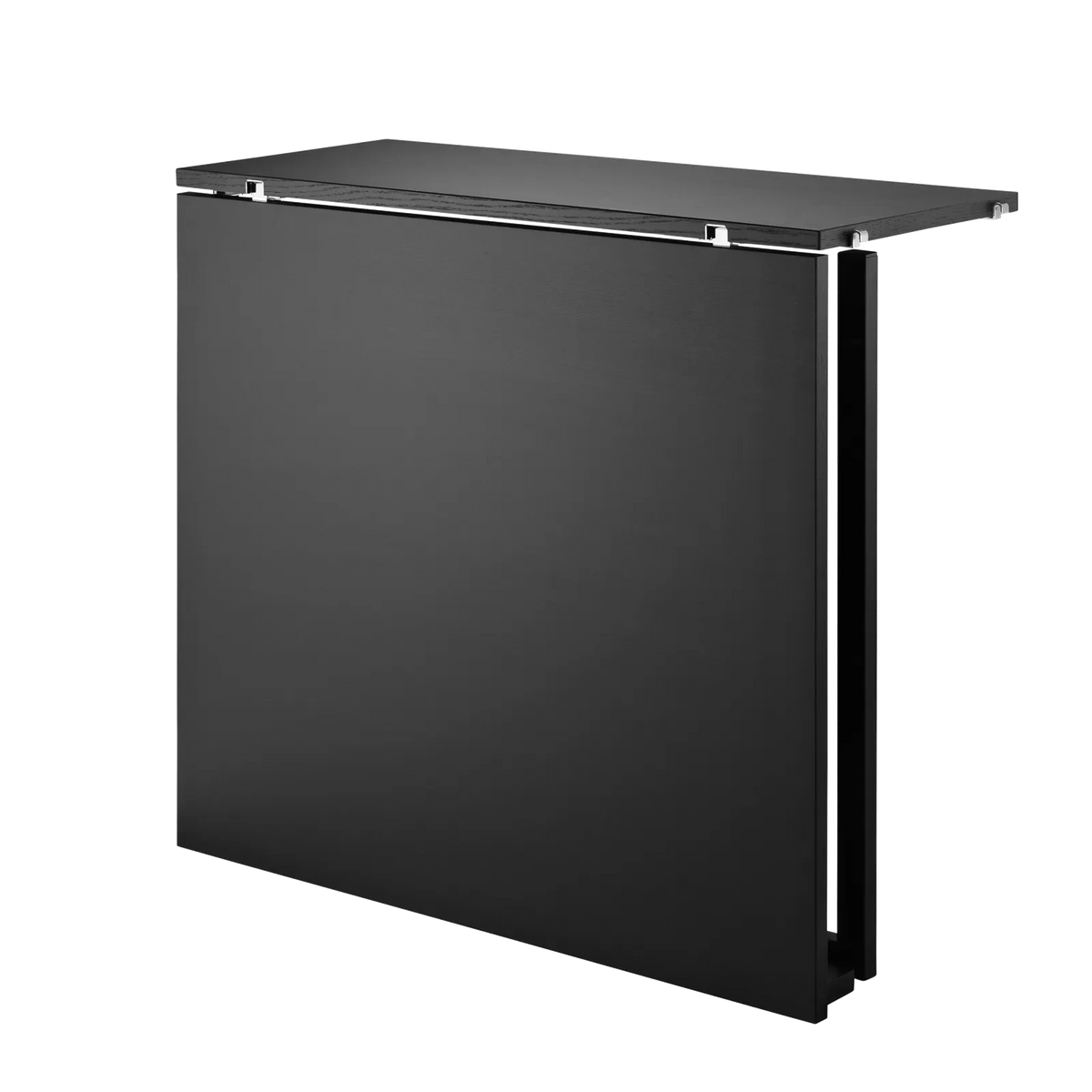 String Furniture Klapptisch B78 x T30 x H71, Schwarz gebeizte Esche/Schwarz