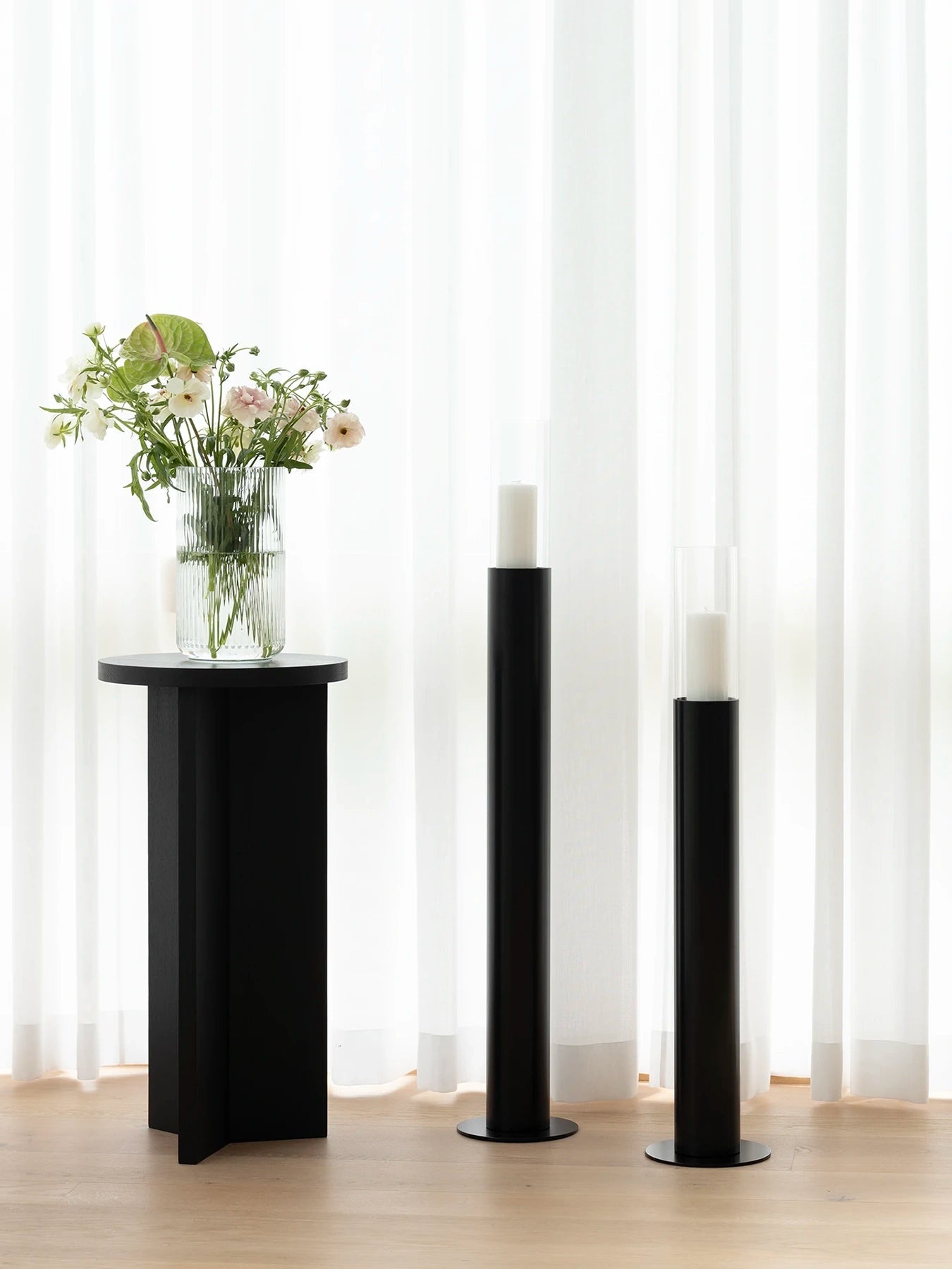 by Crea® Säulentisch AFFE Schwarze Eiche