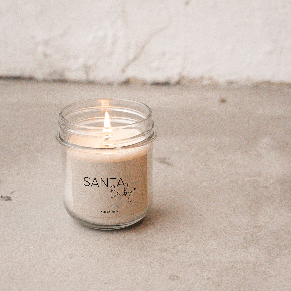 a good smile Kerze im Glas SANTA BABY | 7x8cm