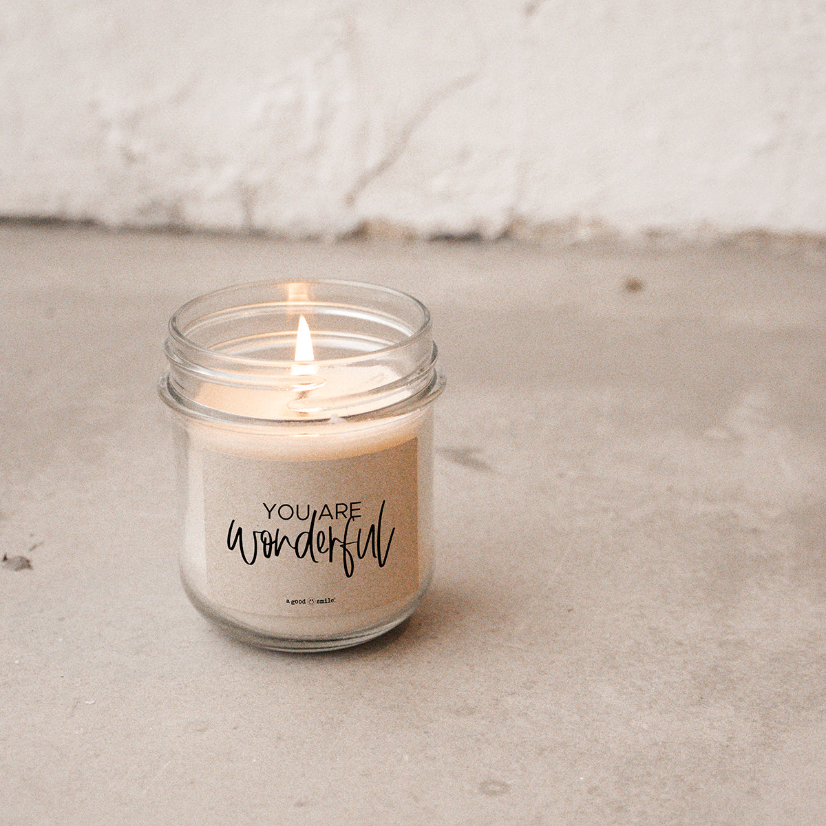a good smile Kerze im Glas YOU ARE WONDERFUL | 7x8cm