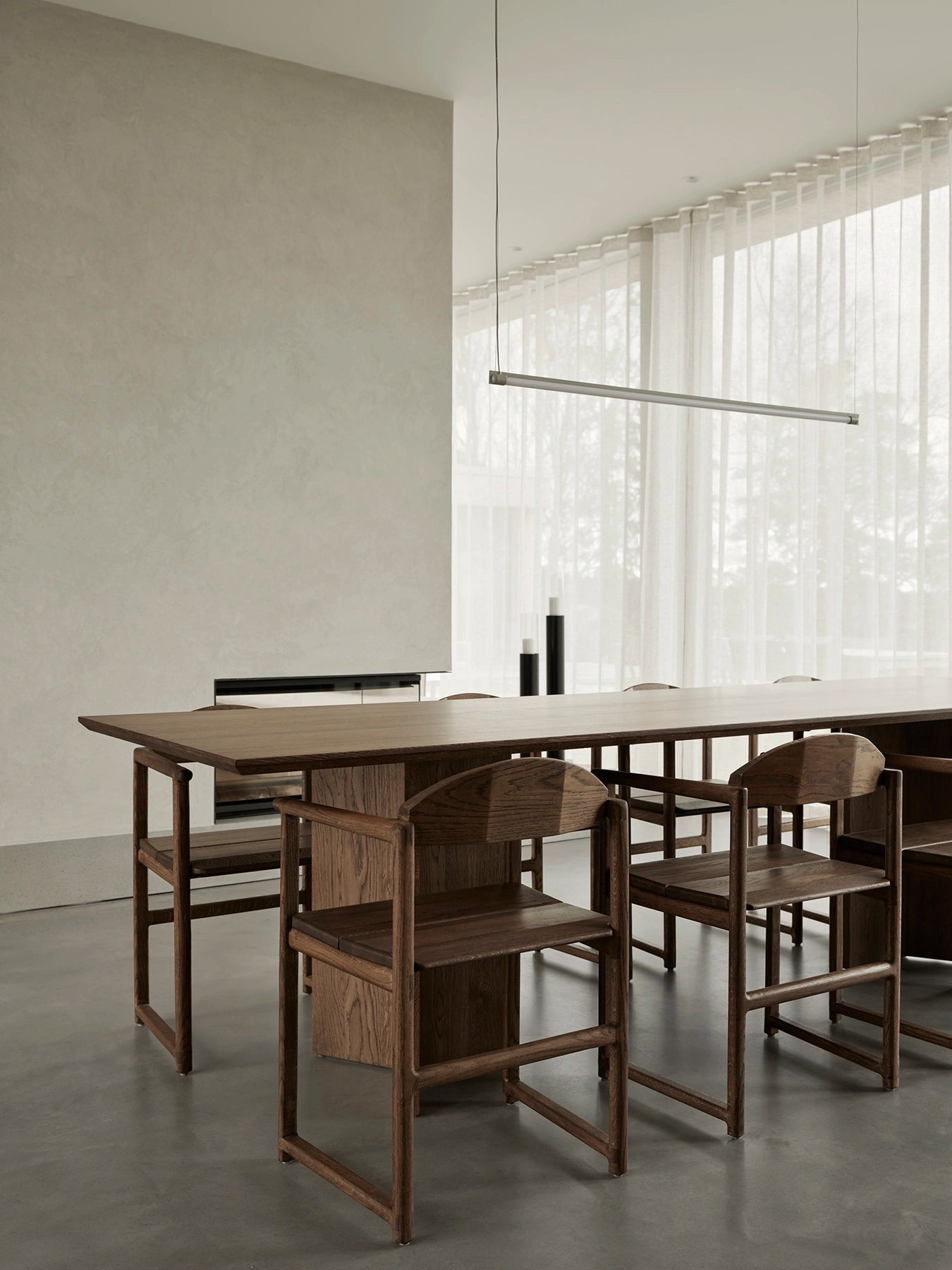 by Crea® Esstisch ANN Dunkle Eiche Massivholz