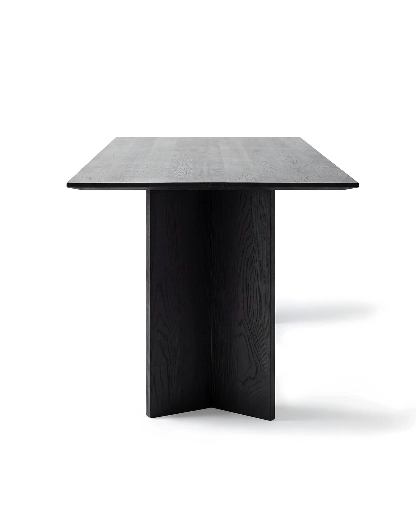 by Crea® Esstisch ANN Schwarze Eiche Massivholz